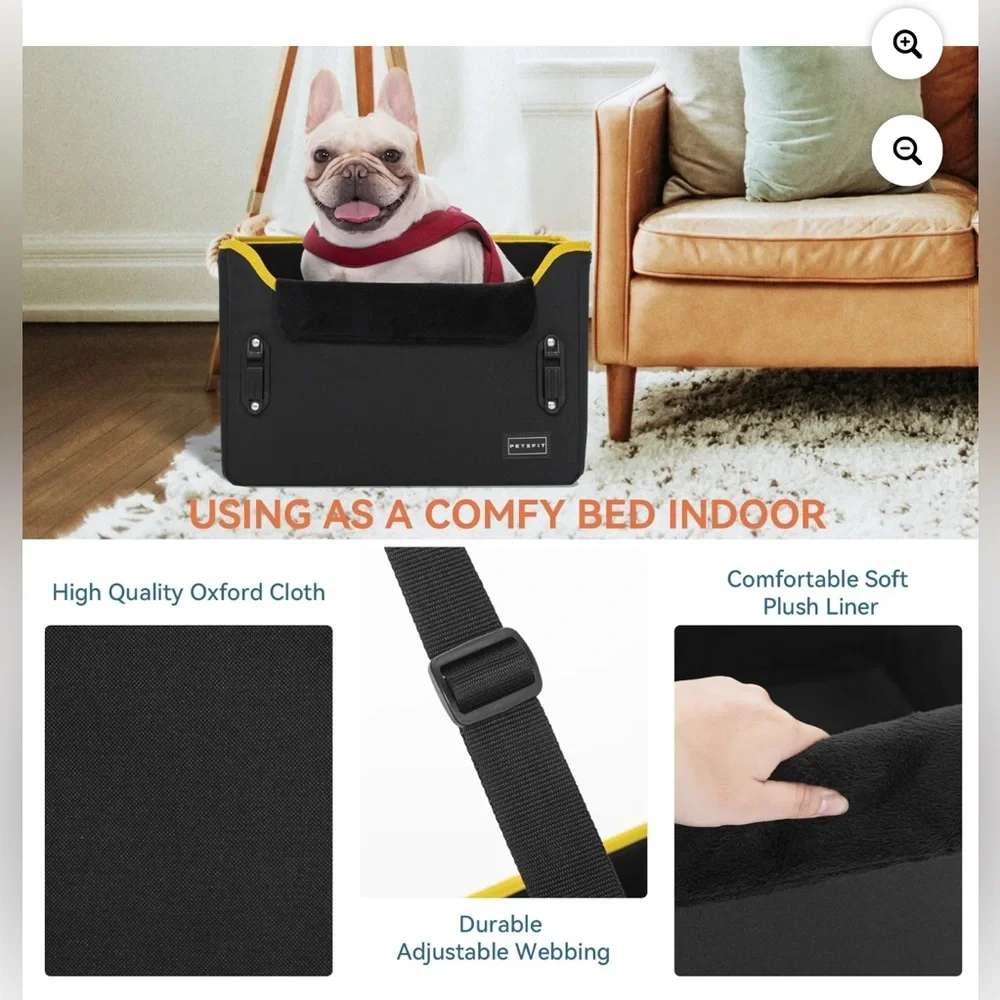 NEW PetSafe Black Carrier with Yellow Accents